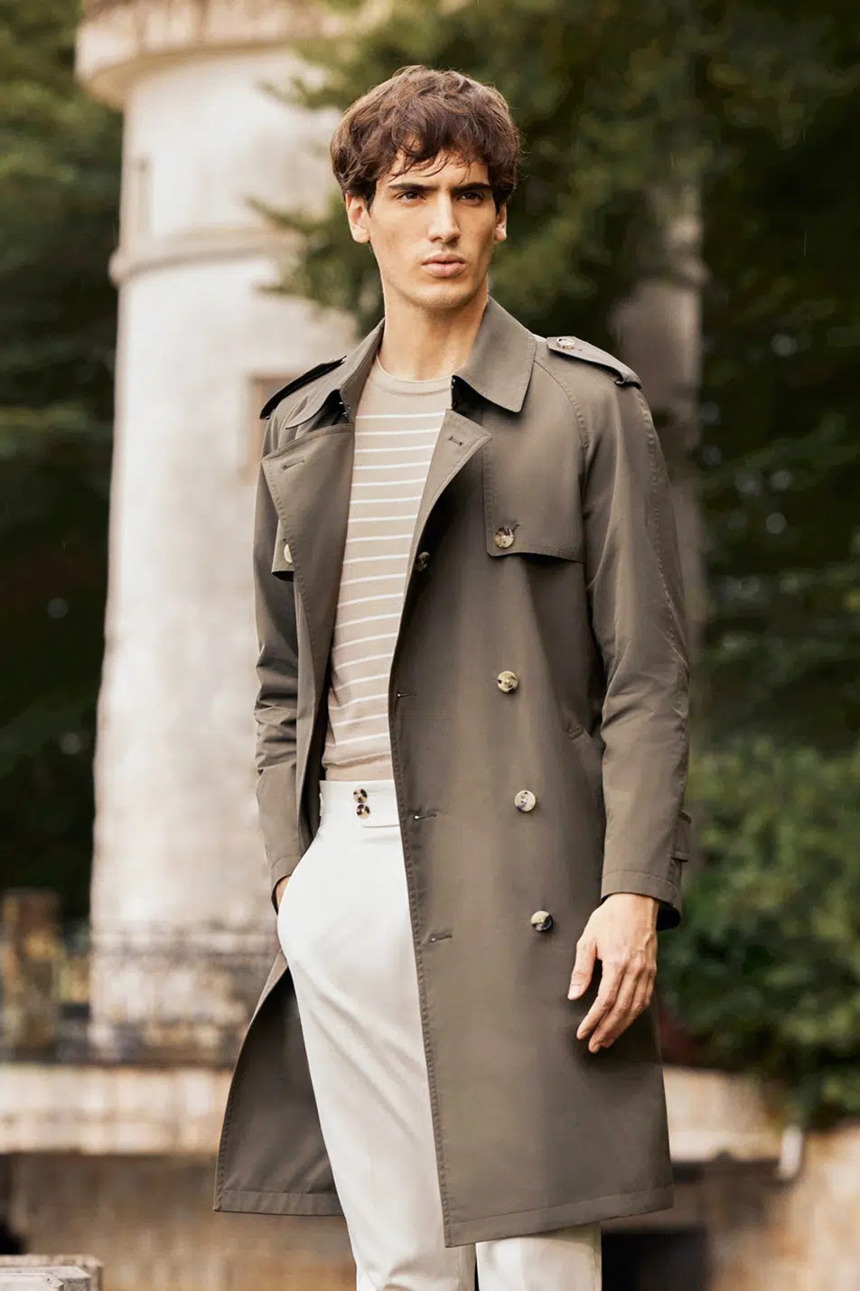 Olive Green Trench coat